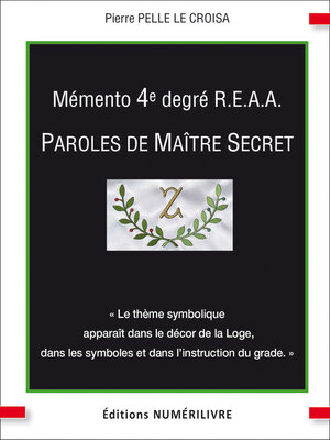 cover image of Mémento 4er degré R.E.A.A.